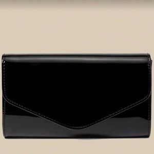 🆕 Envelope Patent Faux Leather Clutch Handbag